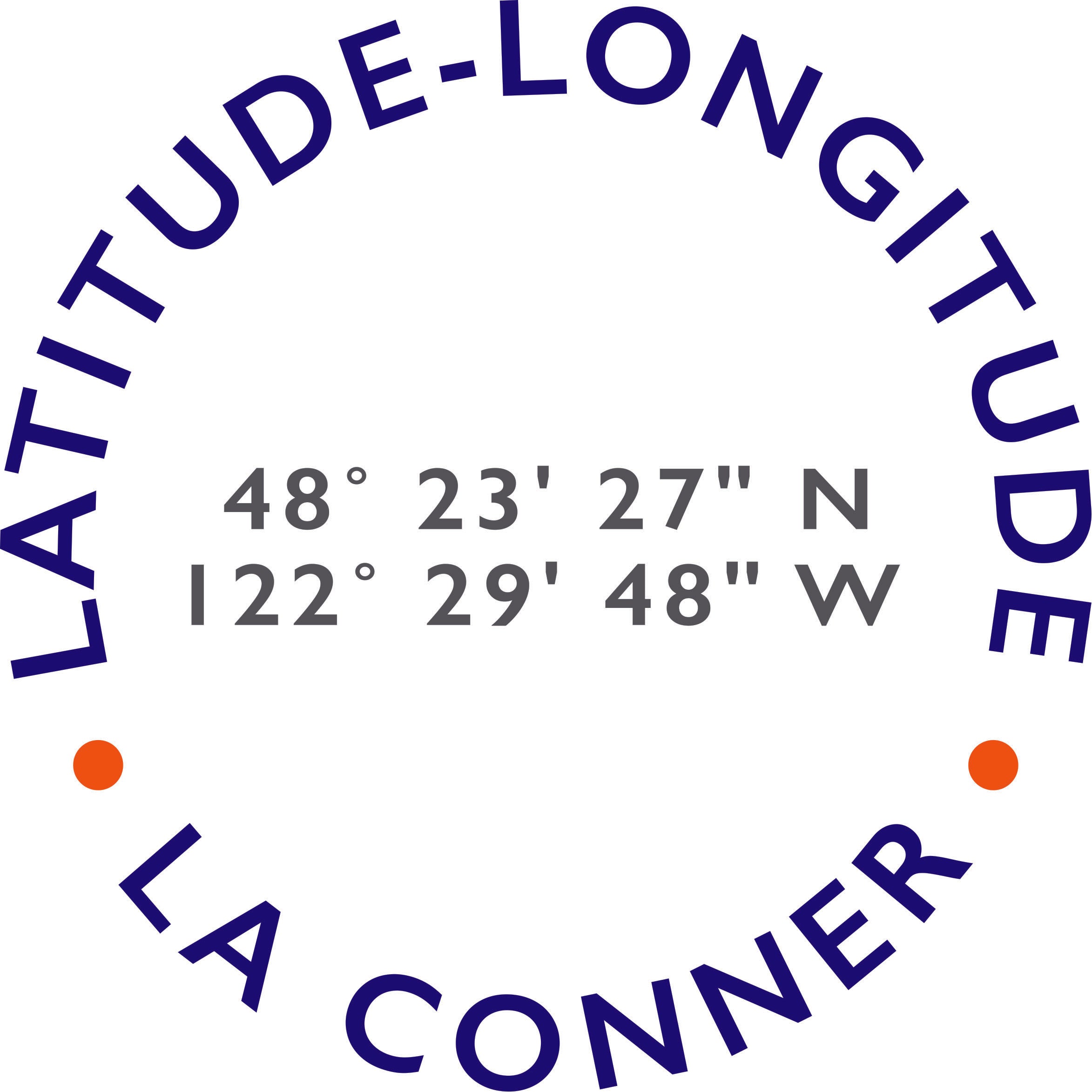 Latitude-Longitude La Conner logo