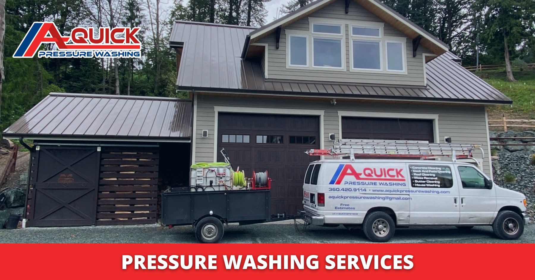 A-Quick Pressure Washing logo