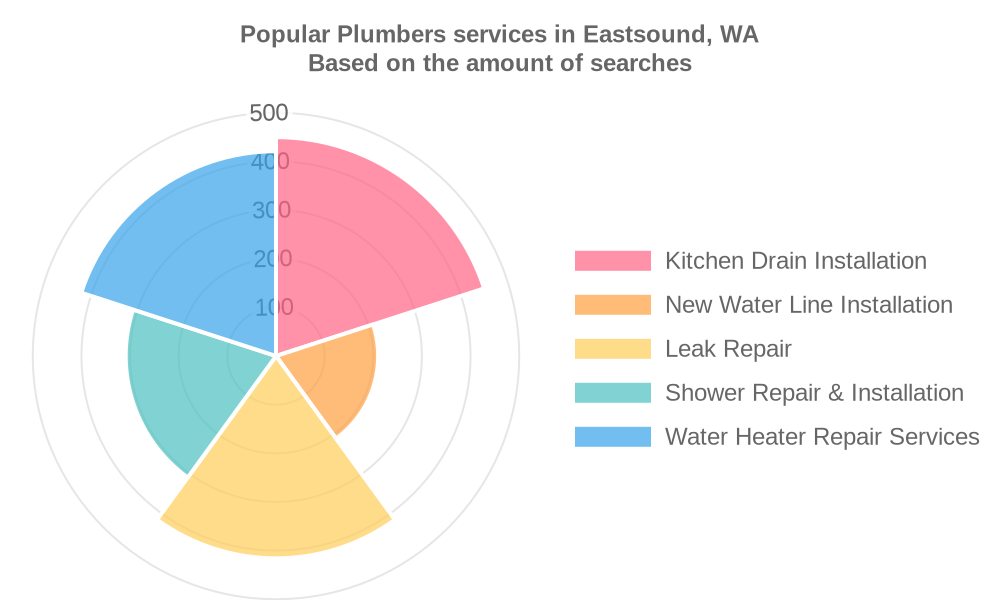 Popular services provided by plumbers in Eastsound, WA