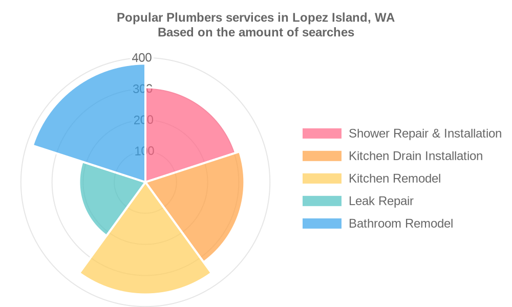 Popular services provided by plumbers in Lopez Island, WA
