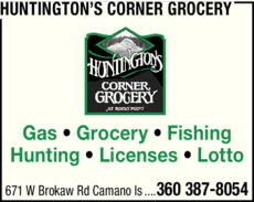 Print Ad of Huntington's Corner Grocery