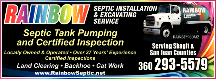 Print Ad of Rainbow Septic & Excavating Service