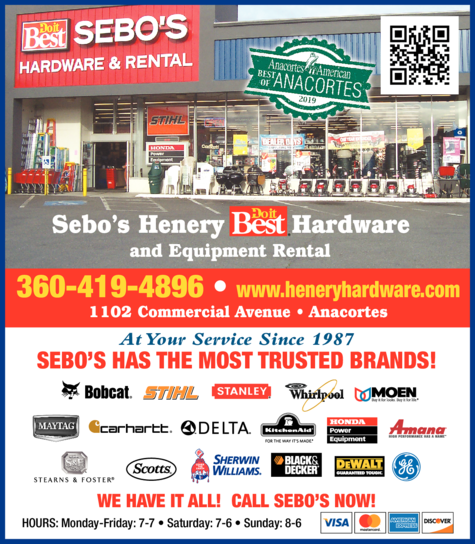 Print Ad of Sebo's Henery Hardware & Equipment Rental