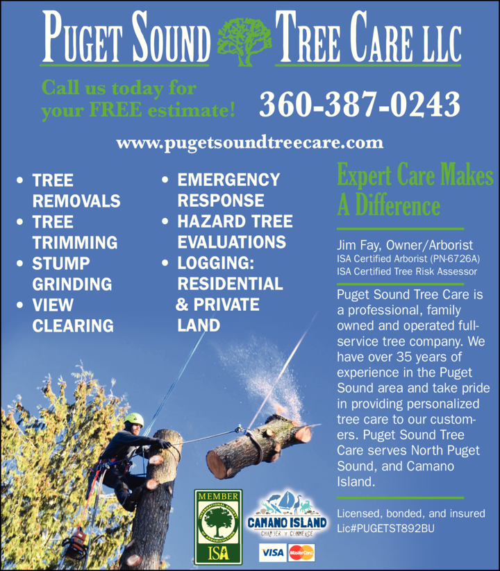 Print Ad of Puget Sound Tree Care Llc