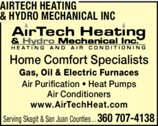 Print Ad of Airtech Heating & Hydro Mechanical Inc