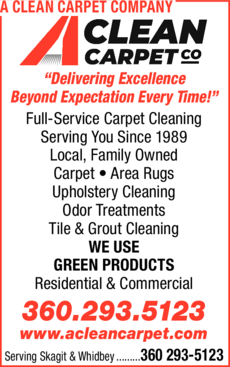 Print Ad of A Clean Carpet Company