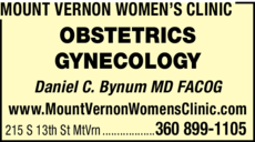 Print Ad of Mount Vernon Women's Clinic