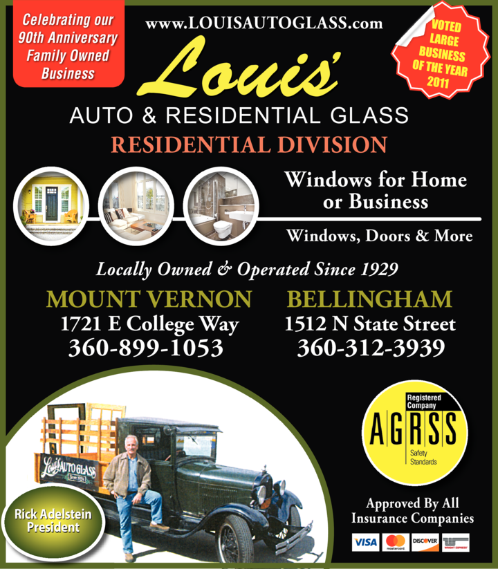 Print Ad of Louis Auto & Residential Glass