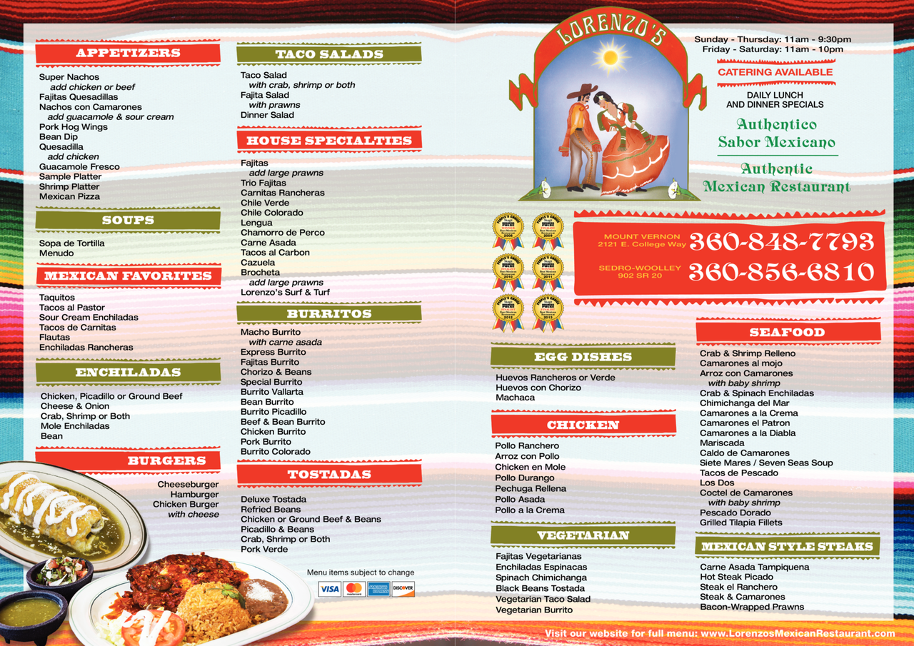Print Ad of Lorenzo's Mexican Restaurant