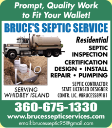 Print Ad of Bruce's Septic Service
