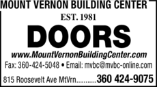 Print Ad of Mount Vernon Building Center