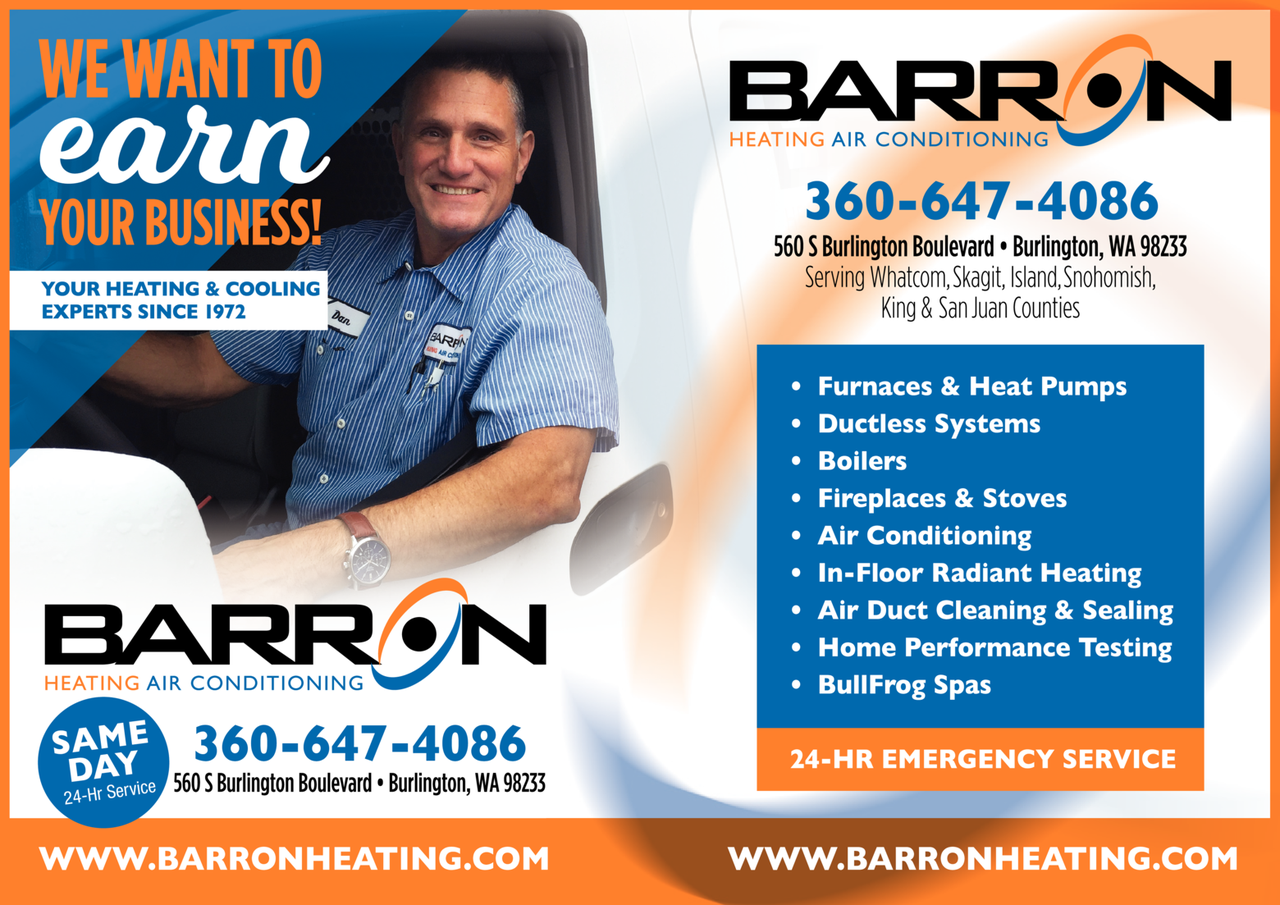 Print Ad of Barron Heating Ac Electrical & Plumbing