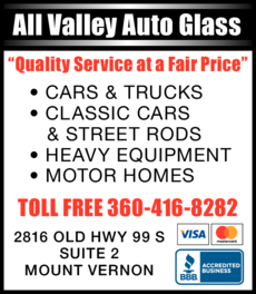 Print Ad of All Valley Auto Glass Inc