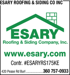 Print Ad of Esary Roofing & Siding Co Inc