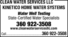 Print Ad of Clean Water Services Llc