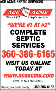 Print Ad of Ace Acme Septic Services