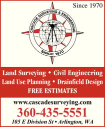 Print Ad of Cascade Surveying & Engineering Inc