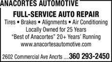 Print Ad of Anacortes Automotive