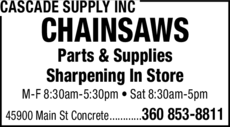 Print Ad of Cascade Supply Inc