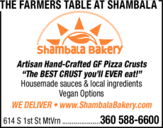 Print Ad of The Farmers Table At Shambala