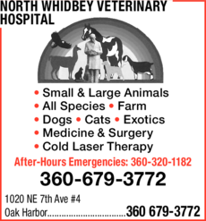 Print Ad of North Whidbey Veterinary Hospital