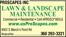 Print Ad of Proscapes Inc