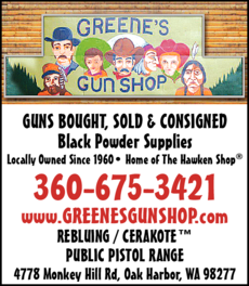 Print Ad of Greene's Gun Shop
