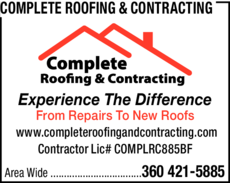 Print Ad of Complete Roofing & Contracting