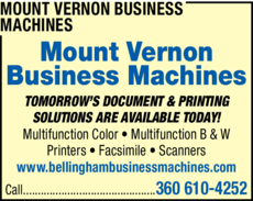 Print Ad of Mount Vernon Business Machines