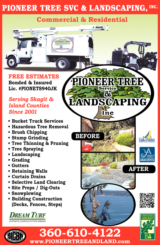Print Ad of Pioneer Tree Service & Landscaping Inc