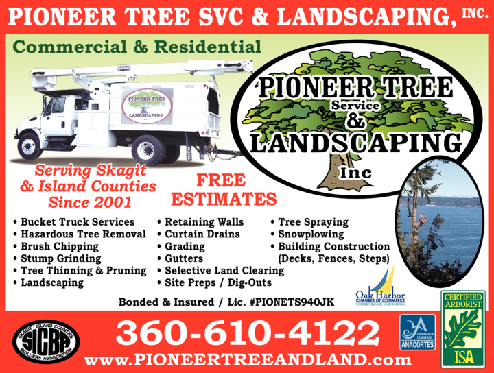 Print Ad of Pioneer Tree Service & Landscaping Inc