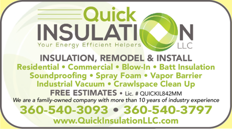 Print Ad of Quick Insulation Llc
