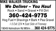 Print Ad of Mike Walker Trucking