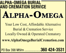 Print Ad of Alpha-Omega Burial And Cremation Service