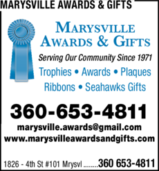 Print Ad of Marysville Awards & Gifts