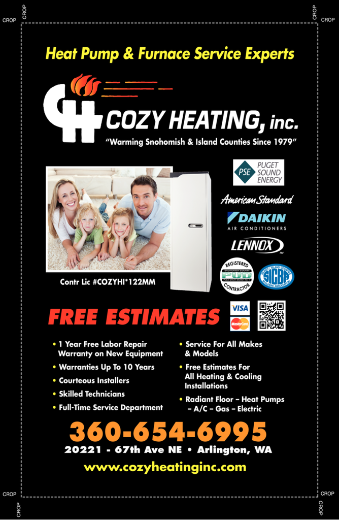 Print Ad of Cozy Heating Inc