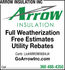 Print Ad of Arrow Insulation Inc