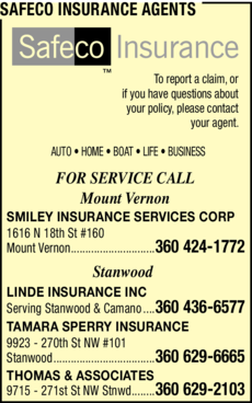 Print Ad of Safeco Insurance Agents 