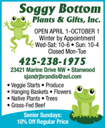 Print Ad of Soggy Bottom Plants & Gifts Inc