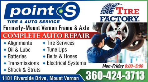 Print Ad of Point S Tire Factory
