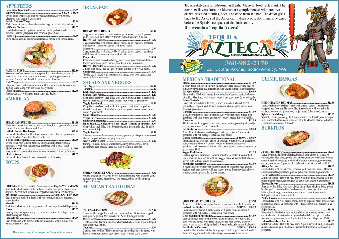 Print Ad of Tequila Azteca Mexican Restaurant