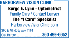 Print Ad of Harborview Vision Clinic