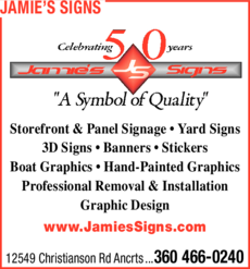 Print Ad of Jamie's Signs