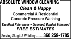 Print Ad of Absolute Window Cleaning