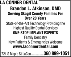 Print Ad of La Conner Dental