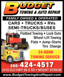 Print Ad of Budget Towing And Auto Repair