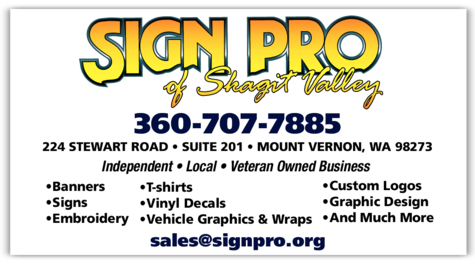 Print Ad of Sign Pro Of Skagit Valley
