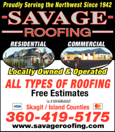 Print Ad of Savage Roofing Inc