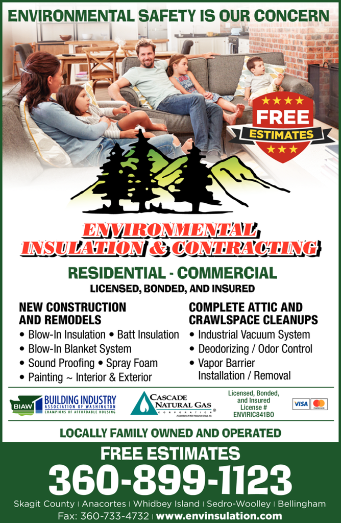 Print Ad of Environmental Insulation & Contracting