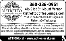 Print Ad of Ristretto Coffee Lounge & Wine Bar